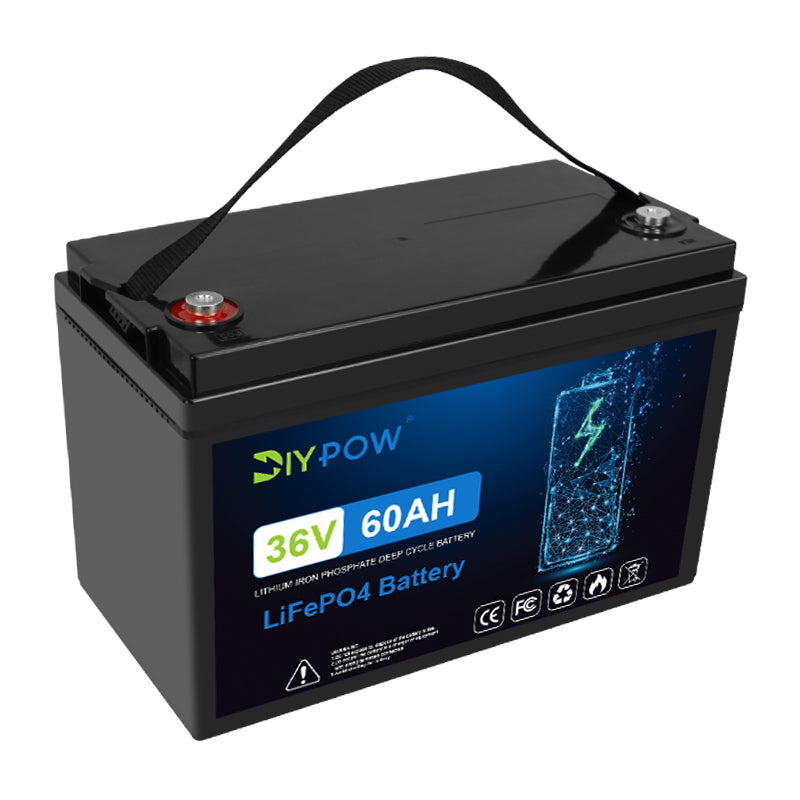 Diypow 60Ah 36V Lithium Golf Cart Batteries Built-in 100A BMS 4000